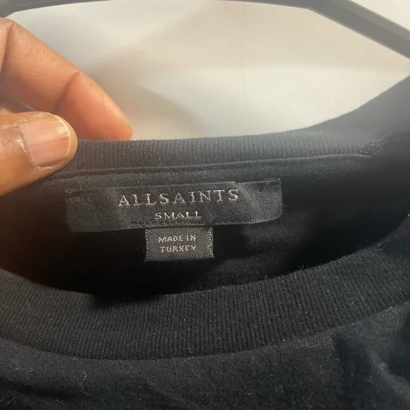 All Saints Black Graphic Tee - Picture 4 of 4